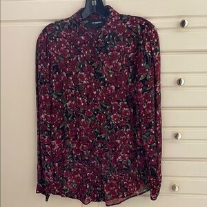 The Kooples Silk Button Down Blouse